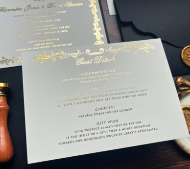 Scallop Black & Gold