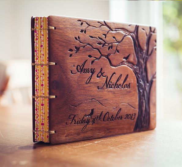 Wooden Guest Book