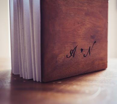 Wooden Guest Book