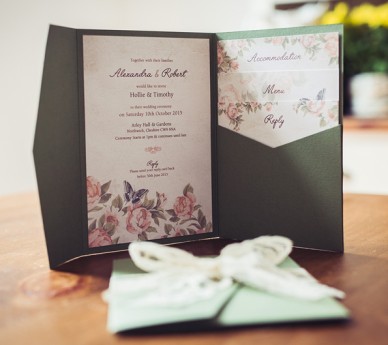 Vintage Floral Green