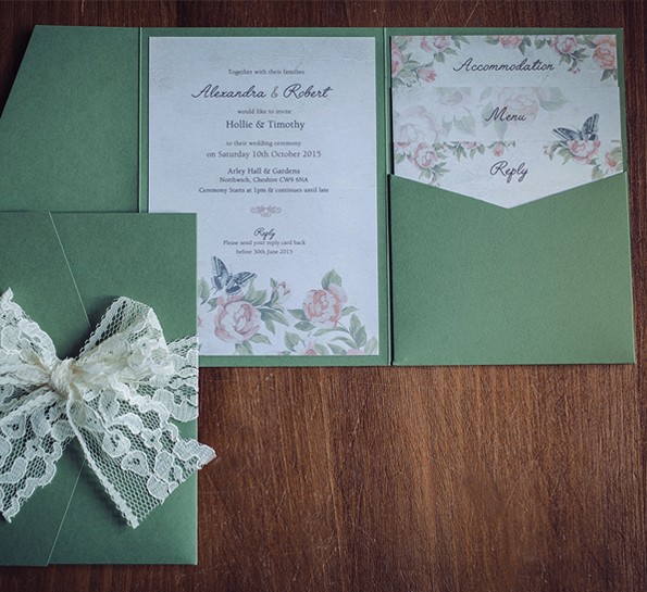 Vintage Floral Green