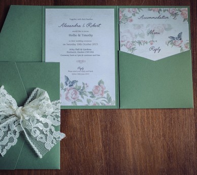 Vintage Floral Green