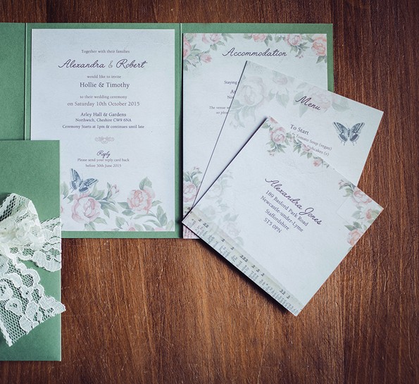 Vintage Floral Green