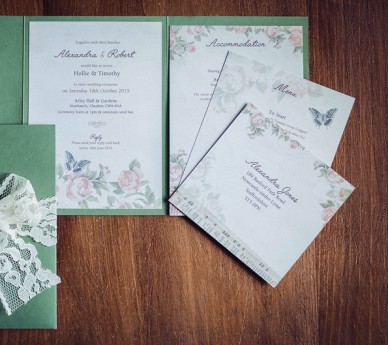 Vintage Floral Green