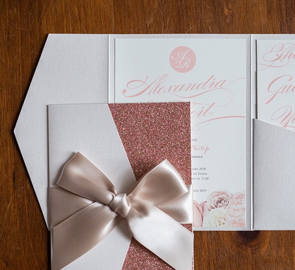 Amelia Rose Gold Glitter