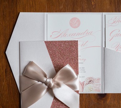 Amelia Rose Gold Glitter