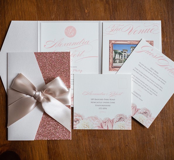 Amelia Rose Gold Glitter