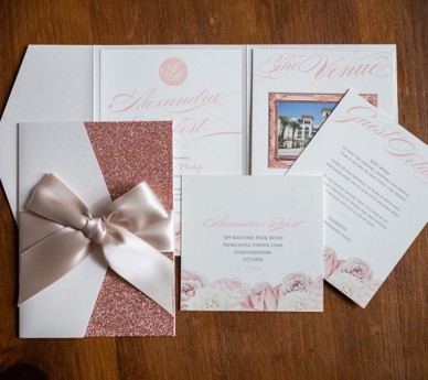 Amelia Rose Gold Glitter