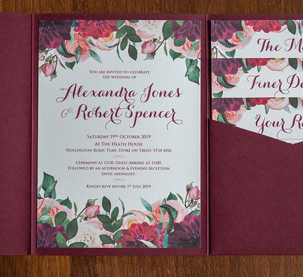Burgundy Blooms