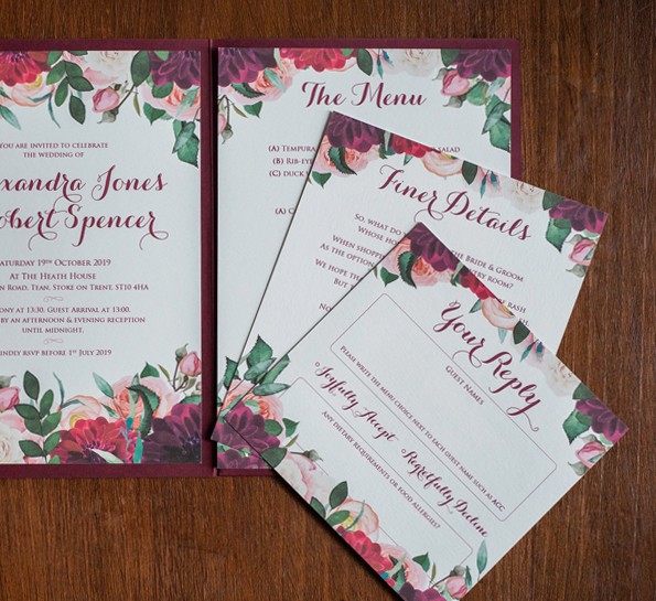 Burgundy Blooms