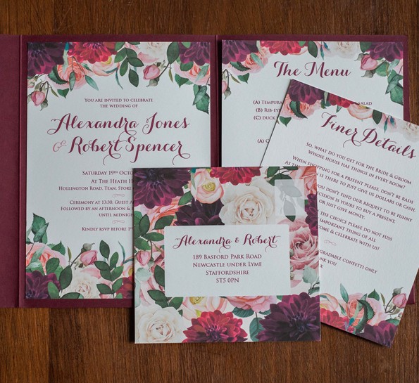 Burgundy Blooms