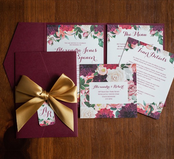 Burgundy Blooms