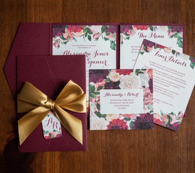 Burgundy Blooms