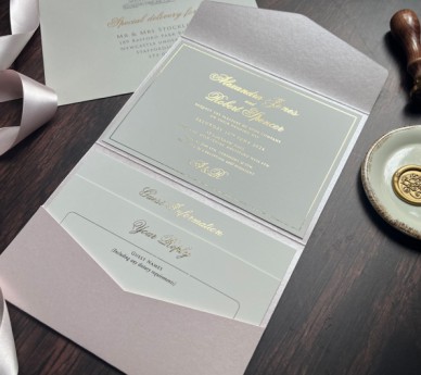 Pearly Pink & Gold Foil