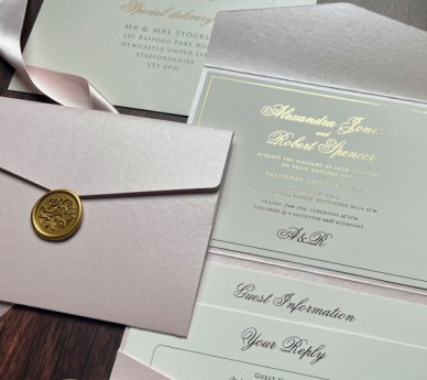 Pearly Pink & Gold Foil