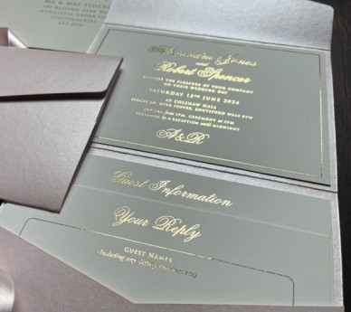 Pearly Pink & Gold Foil