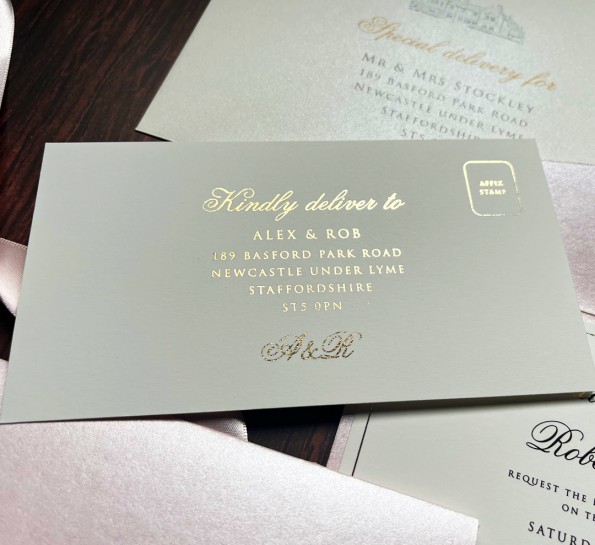 Pearly Pink & Gold Foil