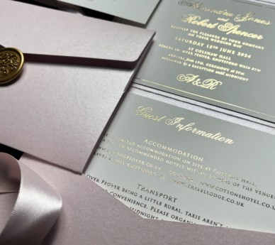 Pearly Pink & Gold Foil