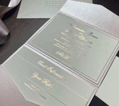 Pearly Pink & Gold Foil