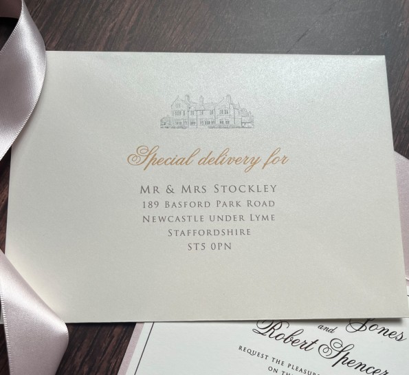 Pearly Pink & Gold Foil