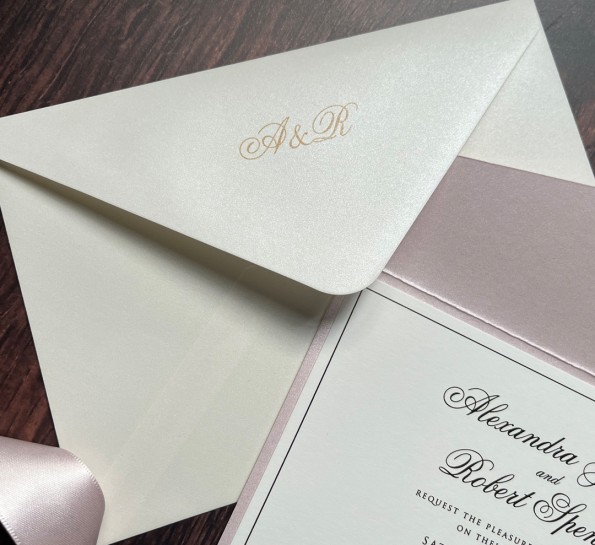 Pearly Pink & Gold Foil