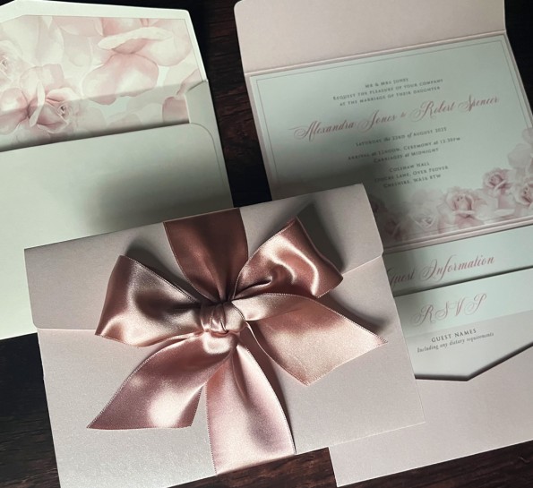 Lush Bow & Roses