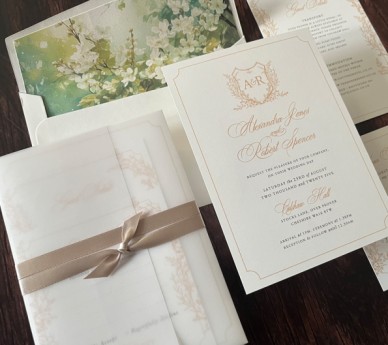 Golden Leafy Vellum
