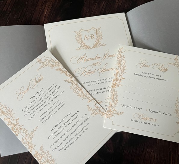 Golden Leafy Vellum