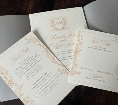 Golden Leafy Vellum