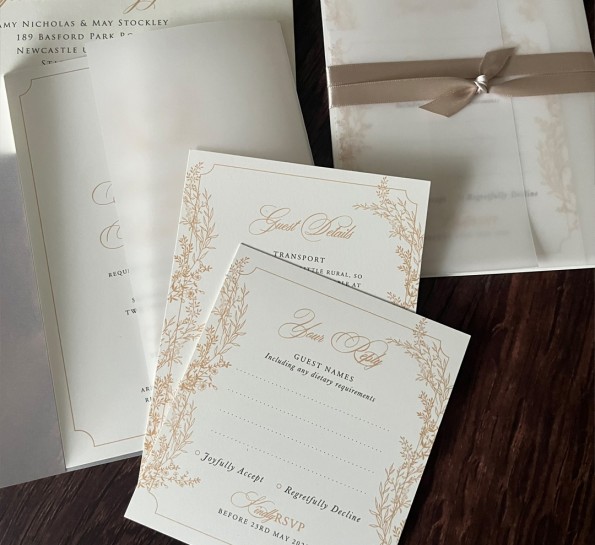 Golden Leafy Vellum