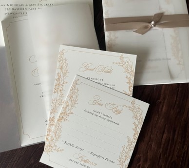 Golden Leafy Vellum