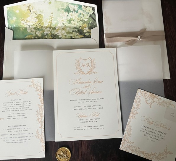 Golden Leafy Vellum