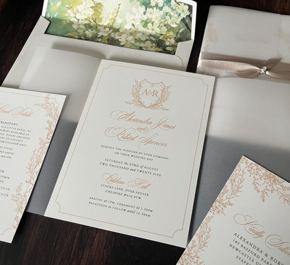 Golden Leafy Vellum