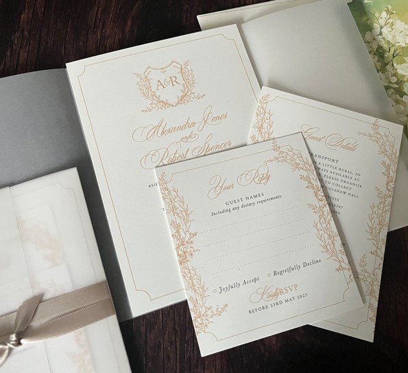 Golden Leafy Vellum
